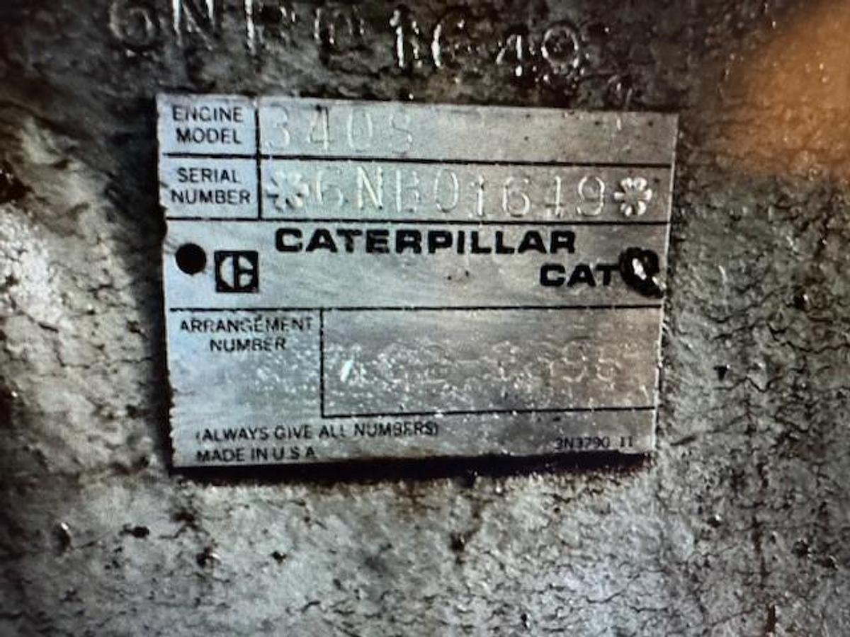 Used Cat G3408TA S/N 6NB01289 /Ariel Model JGA-4-3 S/N F-14205 3 Stage Size 8 7/8 x 8 7/8 x 6/5 x 4.125 x 3" Stroke