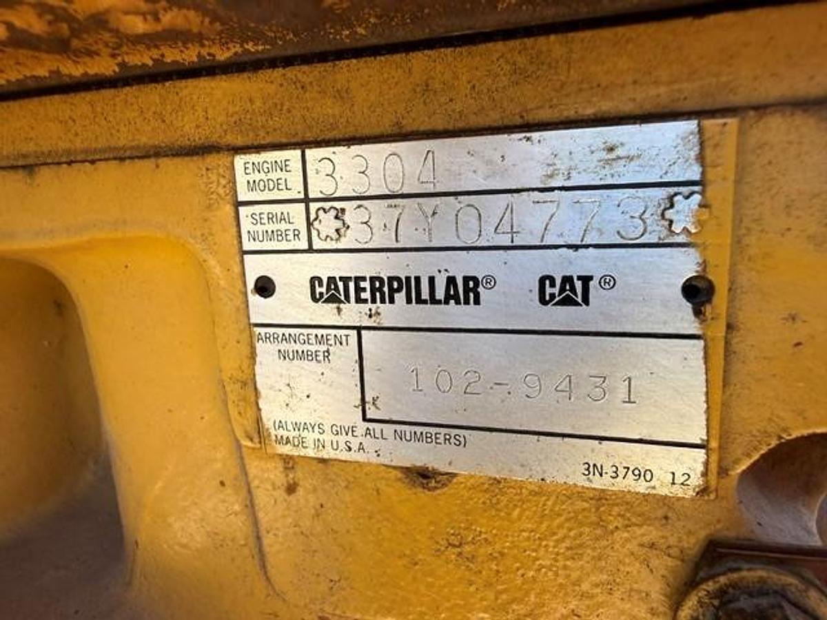 Used Caterpillar G3304NA Engine SN 37Y04773