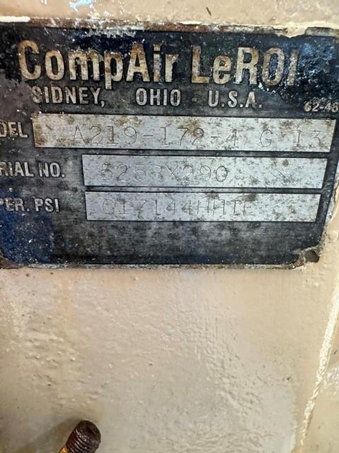Used Leroi Compressor Model: A219