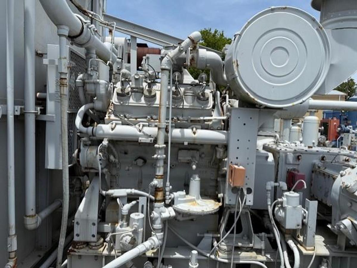 Cat G3408TA SN 6NB04803 / Ariel JGJ-2 SN F-29256 Three Stage Compressor Package Size 9.75” x 6.375” x 3.875” with 84BEH Cooler 