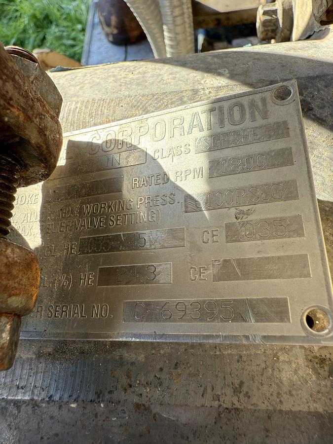 Used 600 HP / Ariel JGA-4 SN F-21749 Four Stage CNG Compressor Package Size 6.125” x 4.125” x 3.375” x 3.375” x 1.75” x 1.75” with ACE E721 Cooler