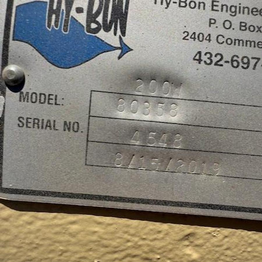 Used HyBon Rotary Vane Compressor Model 200W / 80358 SN 4548