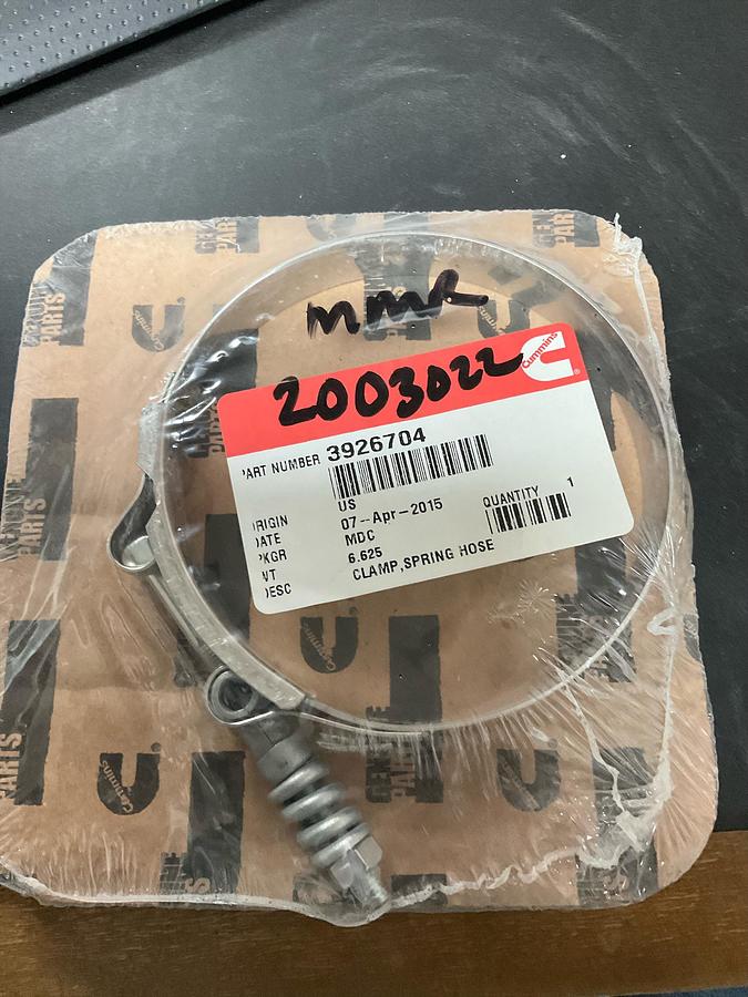 Cummins Spring Hose Clamp PN: 3926704