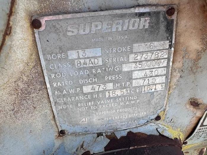 Used White Superior 84AD Cylinders 273762
