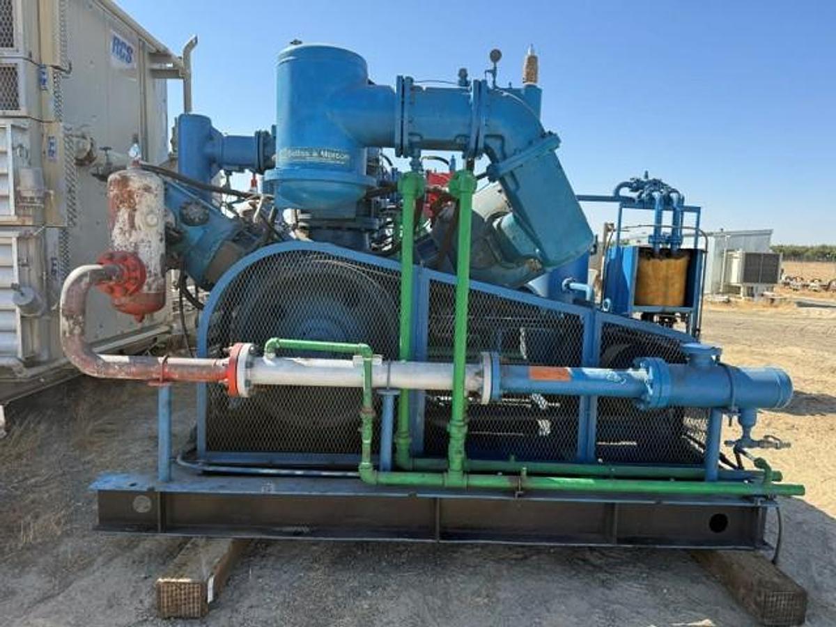 Used Bellis and Morcom 300 HP Air Compressor Model WH28H3N SN 7690