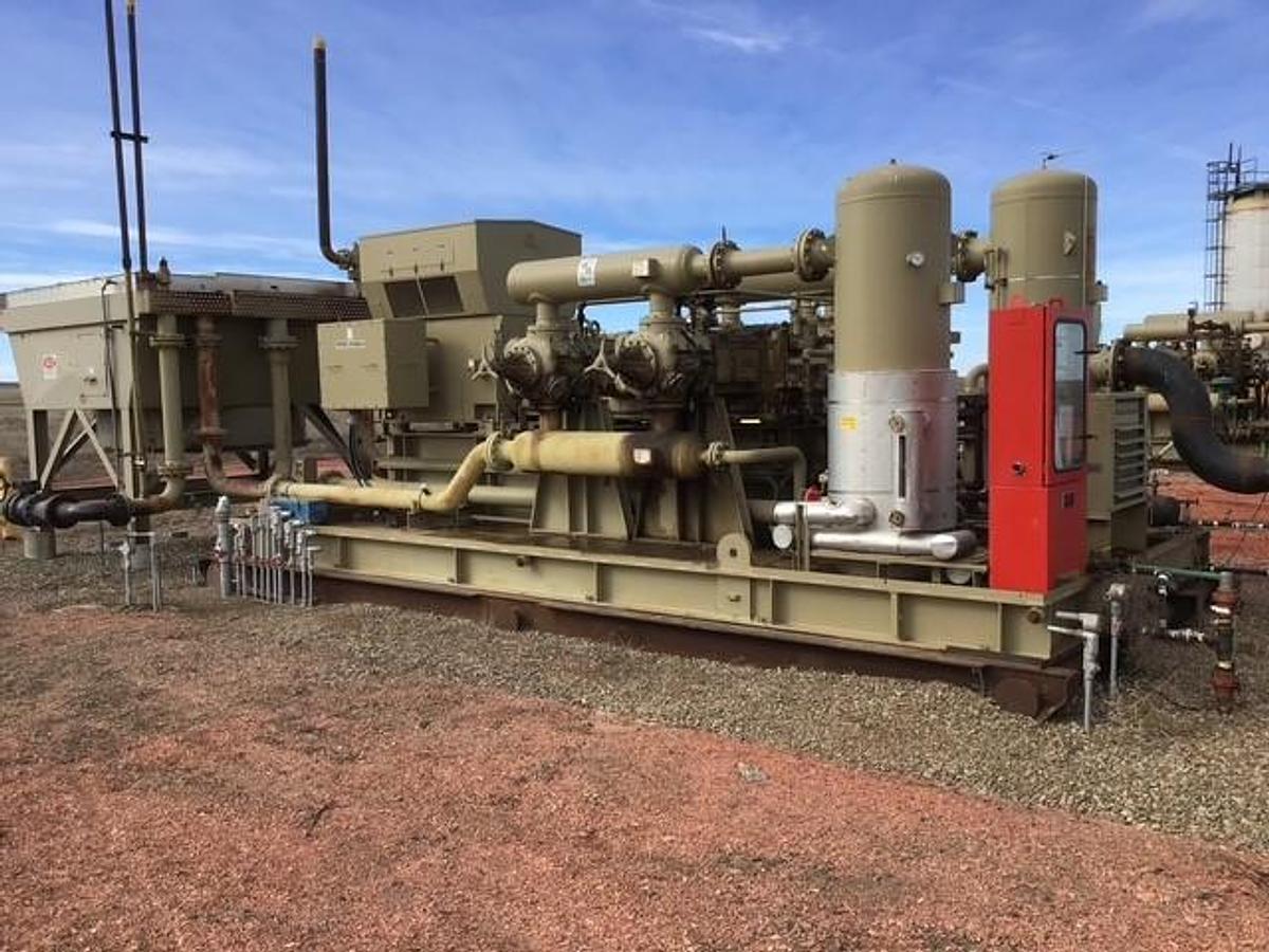 Used Ariel JGT-4 Two Stage Compressor Package Size 17.25” x 17.25” x 9.75” x 9.75” SN F-25508 1250 HP