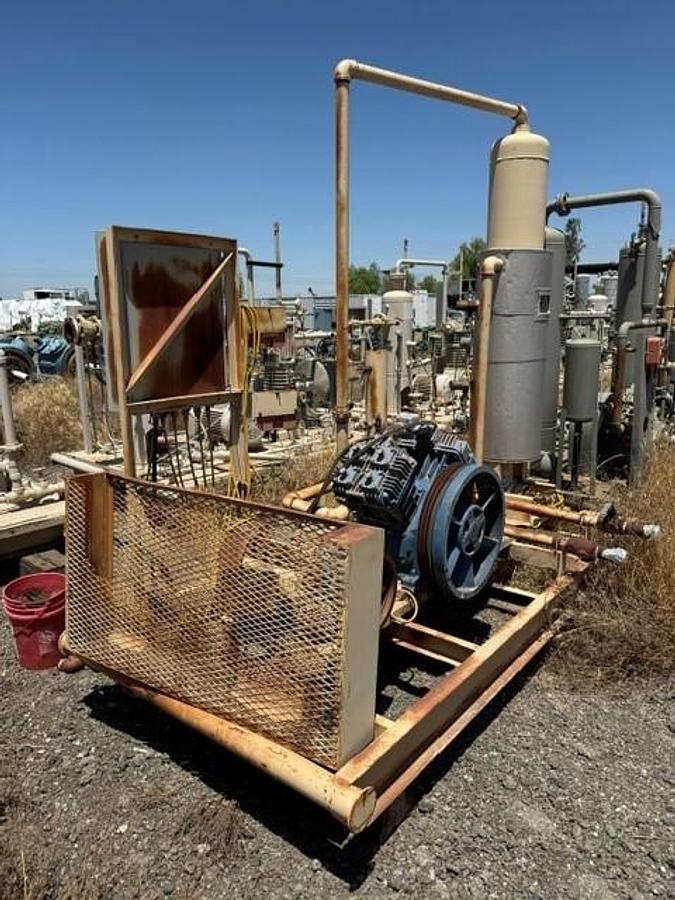 Used Quincy 4125PNG Vapor Recovery Compressor 25HP SN 20080505-0038