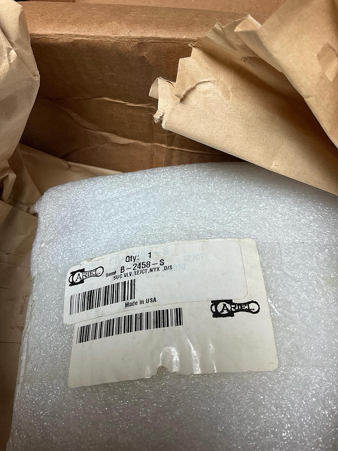 ARIEL SUC VLV,127CT,NYX ,D/S PN: B-2458-S