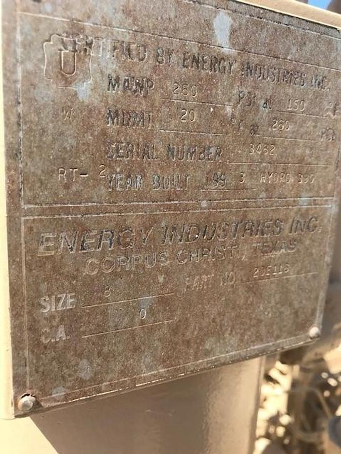 Used 75 HP / Gemini Compressor Model FE332D-2 Two Stage Cylinder Size 6 3/4” x 5 1/2"