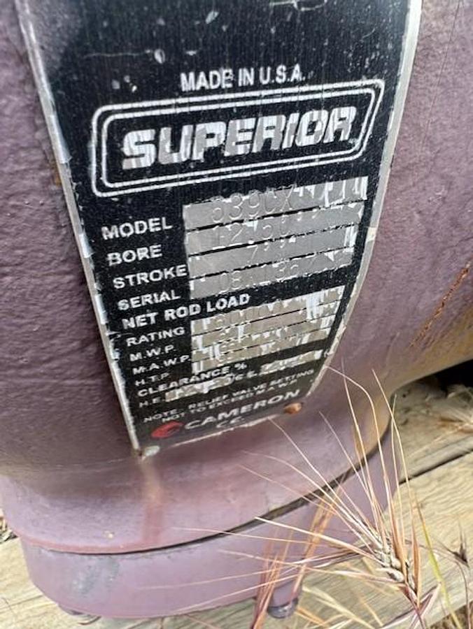 Used White Superior 12.5" 639CX 660 # Cylinder SN 08W1357