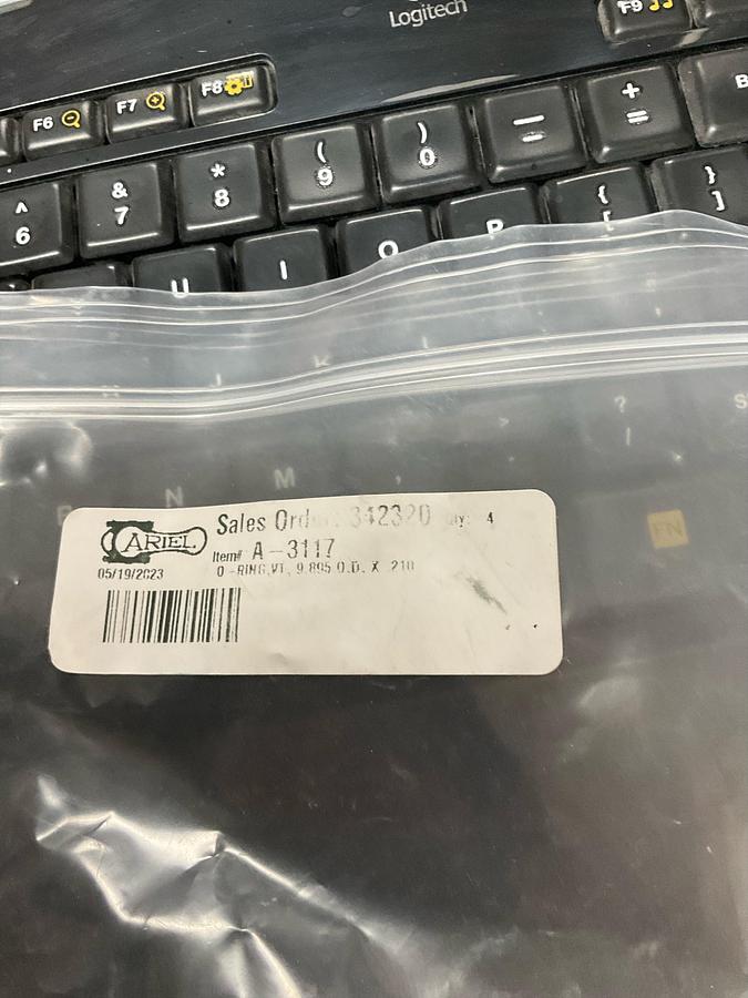 ARIEL O-RING,VT, 9.895 O.D. X .210