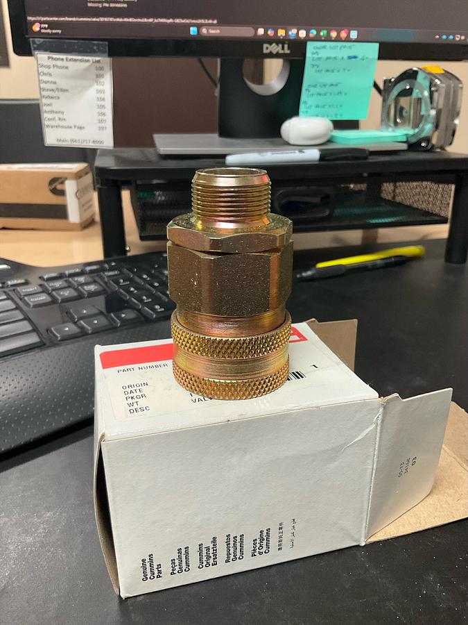 CUMMINS Coupling Valve PN:30166316