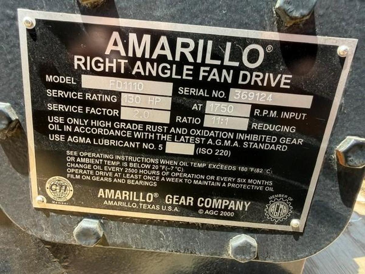 Used Amarillo Right Angle Drive Model FD110 SN 369124