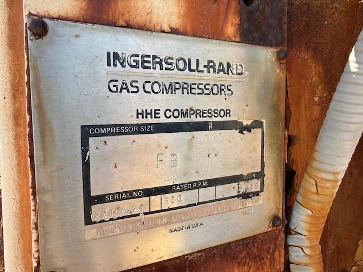 Used Ingersoll Rand 4HHE-FB-3-1 Compressor Frame SN XXH2639