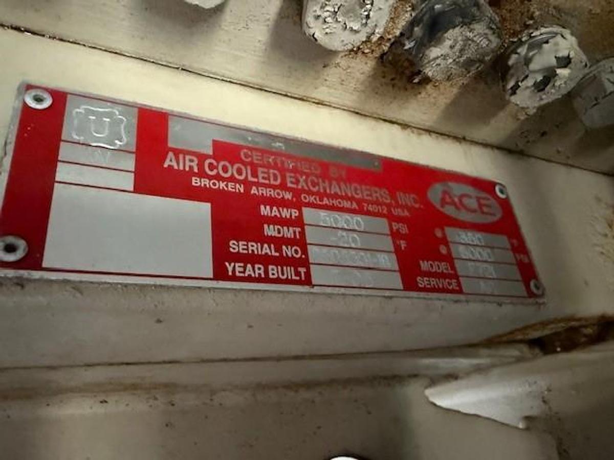 Used 600 HP / Ariel JGA-4 SN F-21749 Four Stage CNG Compressor Package Size 6.125” x 4.125” x 3.375” x 3.375” x 1.75” x 1.75” with ACE E721 Cooler