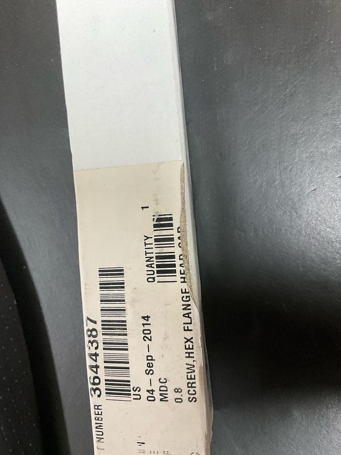 Cummins Hex Flange Head Cap Screw PN 3644387
