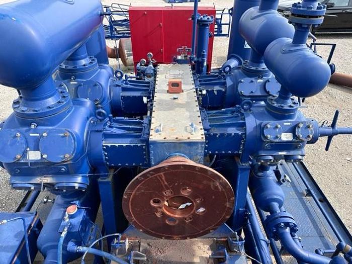 Used Ariel JGJ-4 / Cat G3508LE Three stage Compressor Package - Size 13.5” x 13.5” x 9.75” x 5.5” - Less Engine Only - Unit # 143