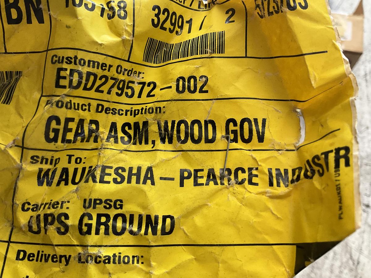 Waukesha Gear Assembly Woodward Governor PN: A351504