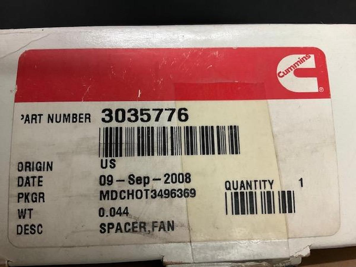 Cummins Fan Spacer PN 3035776