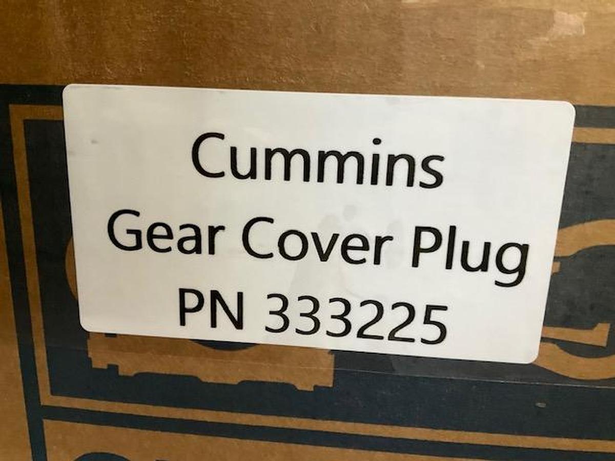 Cummins Gear Cover Plug PN 3332255