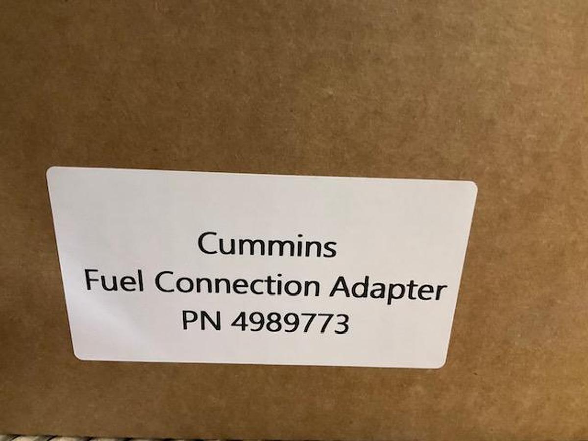 Cummins Fuel Connection Adapter PN 4989773