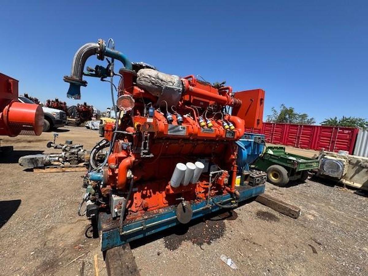 Used Waukesha Model L36GSID S/N C-17682/1 Genset 500 KW Leroy Somer 60 Hz 1800 RPM