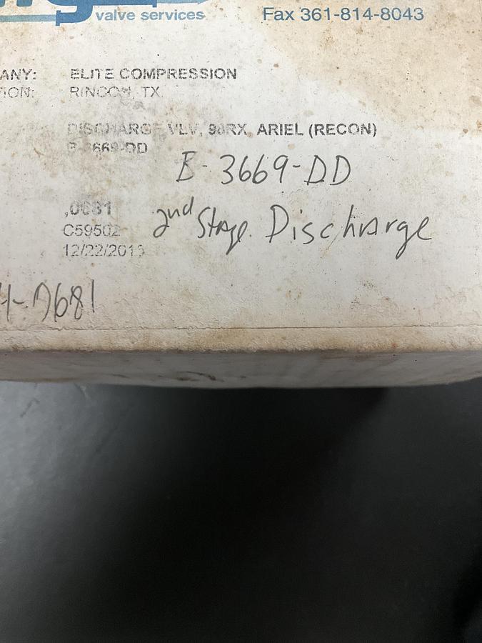 Ariel Discharge Valve PN: B-3669-DD