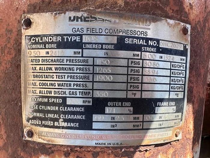 Used Ingersoll Rand 9.5" HOS 1265 # Cylinder SN 6HC2629