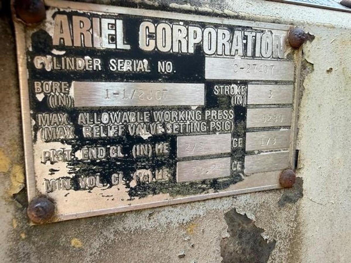 Used CAT G3406TA / Ariel JGA-4 Five Stage High Pressure Compressor Package Size 11” x 6.125” x 3.625” x 3” x 1.5” SN: F-10098