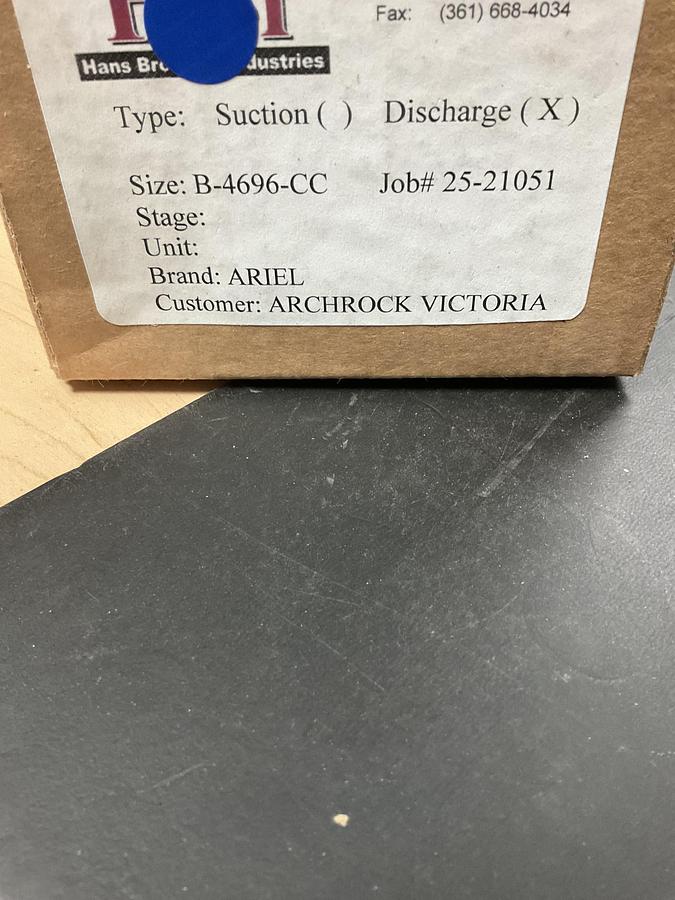 Ariel Discharge Valve PN: B-4696-CC