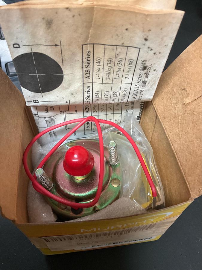  Murphy Oil Pressure Gauge PN: 20P-75