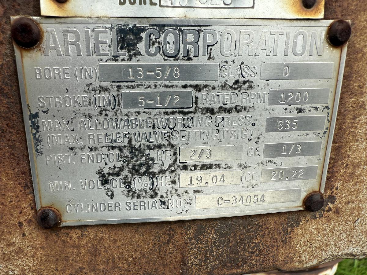 Used Ariel 13.625” JGD 635 # Cylinder SN C-34054