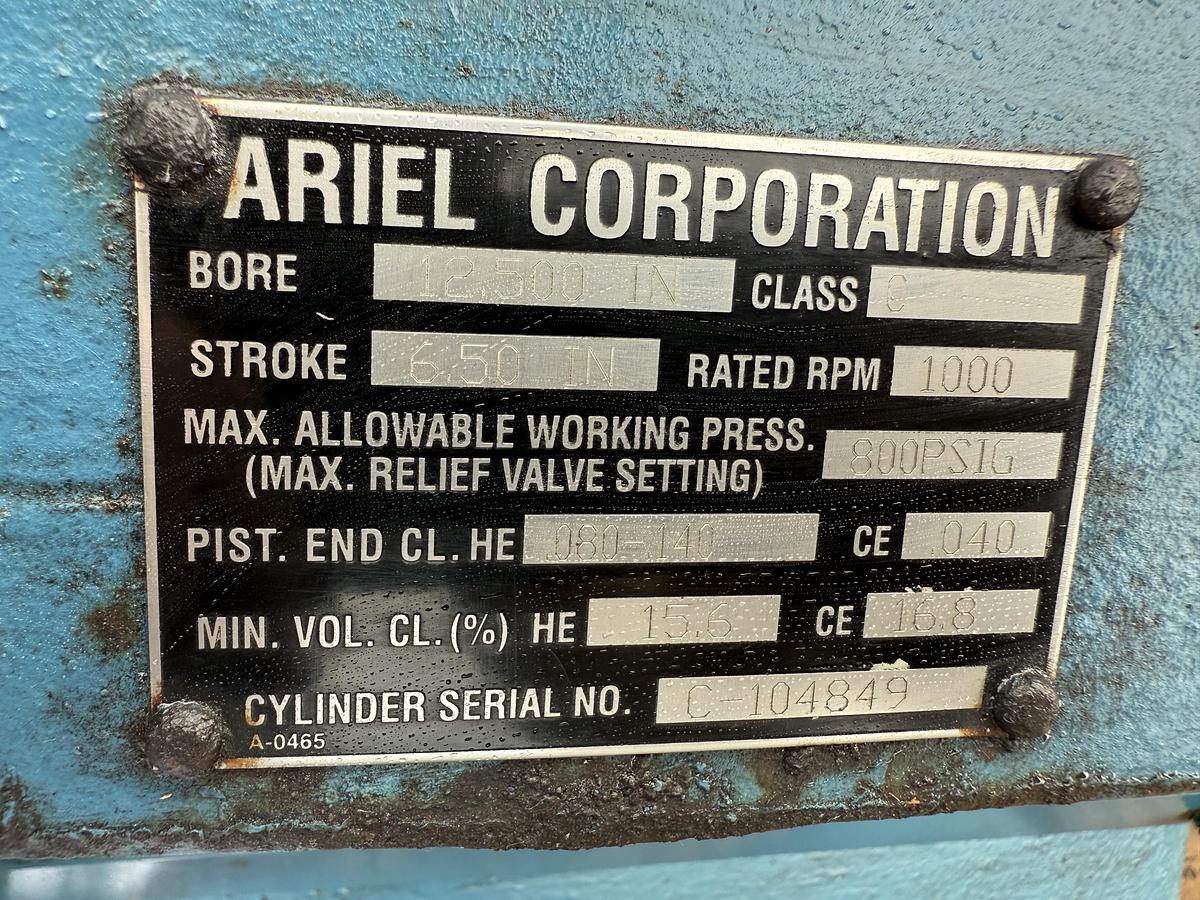 Ariel 12.5" JGC 800 MAWP Cylinder SN: C-104849