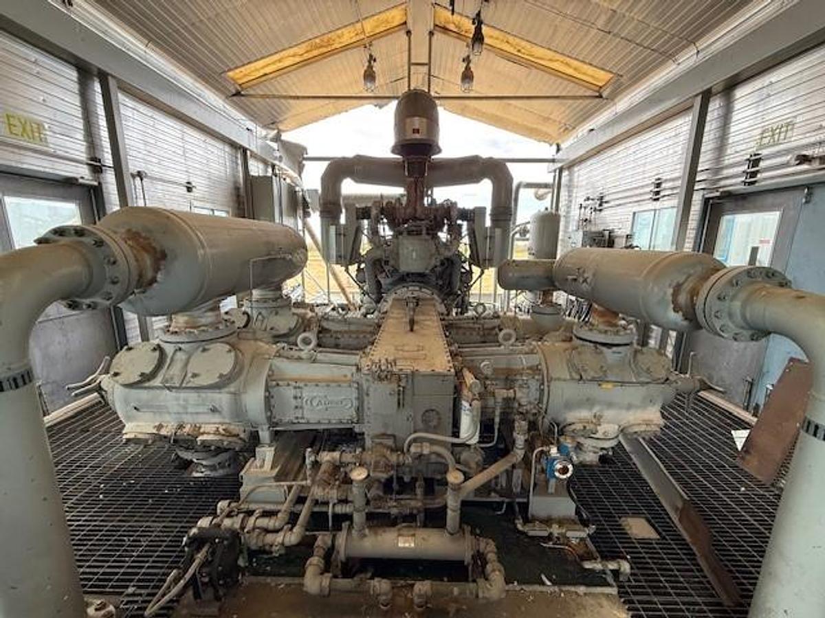 Used Waukesha Model L5790GL SN C-12498/3 Ariel Model JGK-4-3 Stage SN F-12035 Cylinder Sizes 14.125" x 13.625" x 9.125" x 6.25" Air-Ex Cooler Model 156EH 635,1315,1485