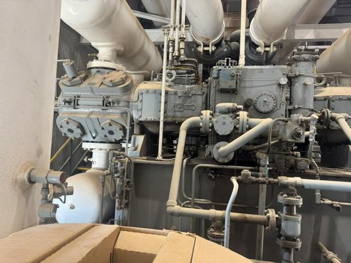 Used CAT G3612 A3 / Ariel JGD-4 Single Stage Compressor Package with (4) 11.375" DL Cylinders SN F-17126