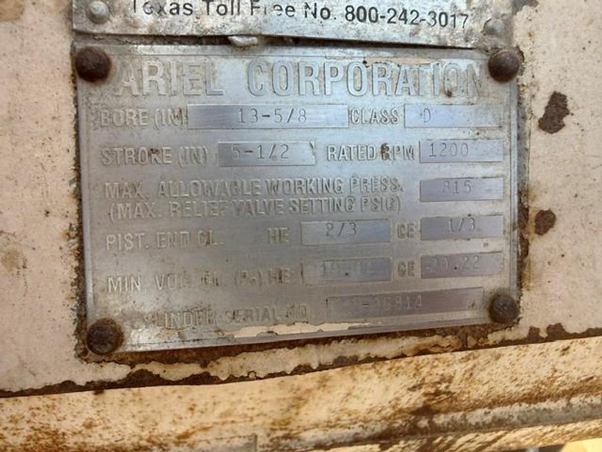 Used Ariel 13.625” JGD 815 # MAWP Cylinder SN C-36814
