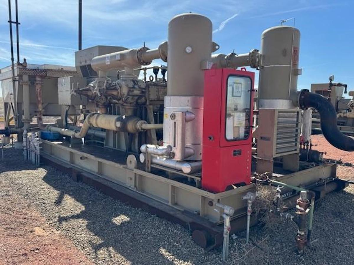 Used Teco Westinghouse Motors/Ariel JGT-4-2 Stage S/N F-25507 Size 17 1/4 x 17 1/4 x 9 3/4 x 9 3/4 x 4.5" Stroke