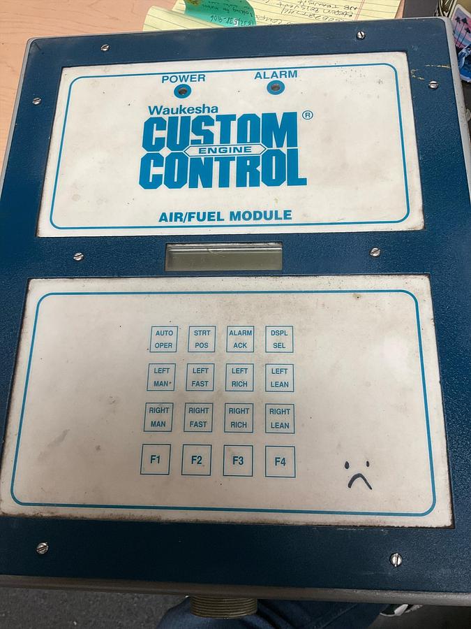 Used Waukesha Engine Custom Control Air Fuel Module tested 12 cylinder NG 7042