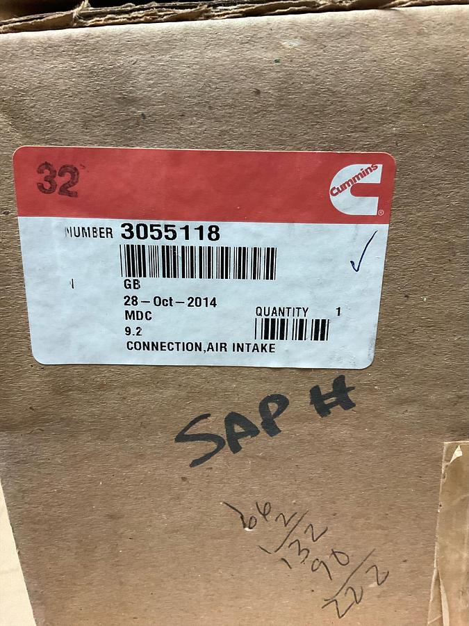 Cummins Air Intake Connection PN: 3055118