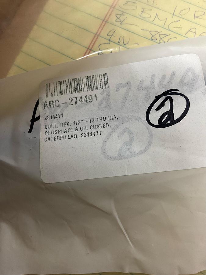 CAT 1/2''-13 x 6 1/2'' Hex Head Bolt PN: 231-4471