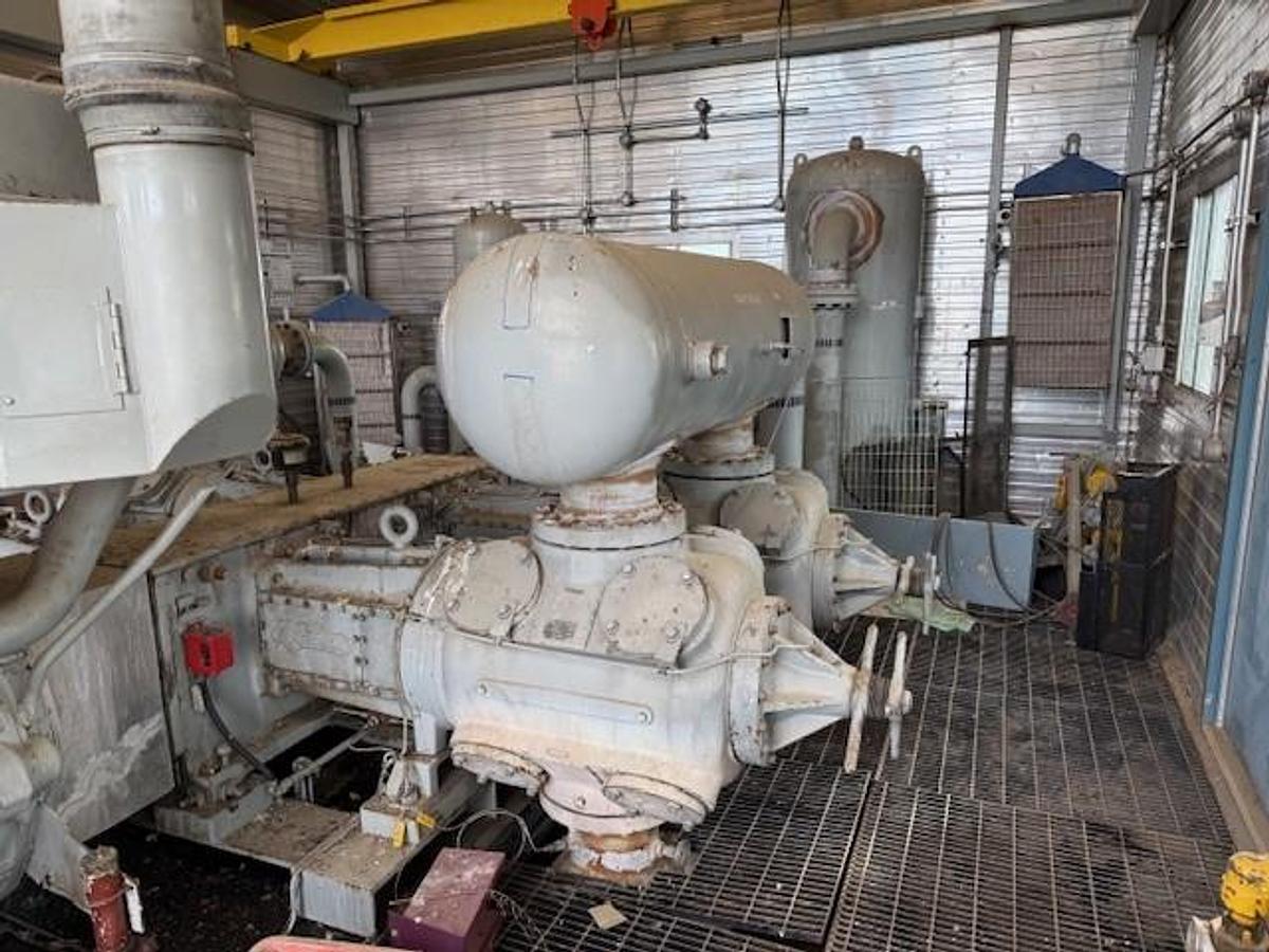 Used Waukesha Model L5790GL SN C-12498/3 Ariel Model JGK-4-3 Stage SN F-12035 Cylinder Sizes 14.125" x 13.625" x 9.125" x 6.25" Air-Ex Cooler Model 156EH 635,1315,1485