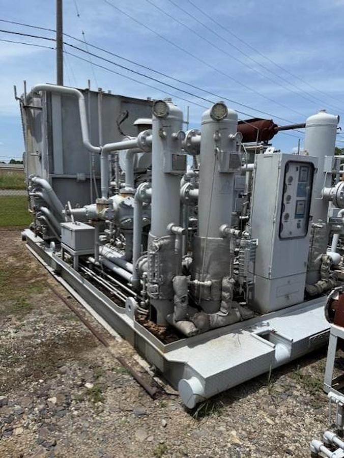 Cat G3408TA SN 6NB04803 / Ariel JGJ-2 SN F-29256 Three Stage Compressor Package Size 9.75” x 6.375” x 3.875” with 84BEH Cooler 