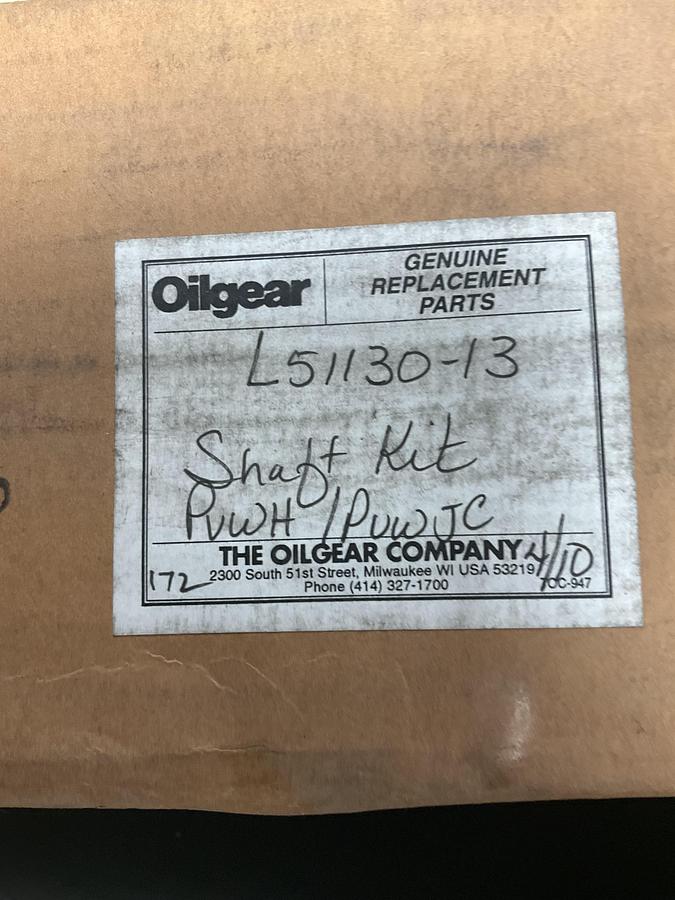 OilGear Shaft Kit PN: L51130-13