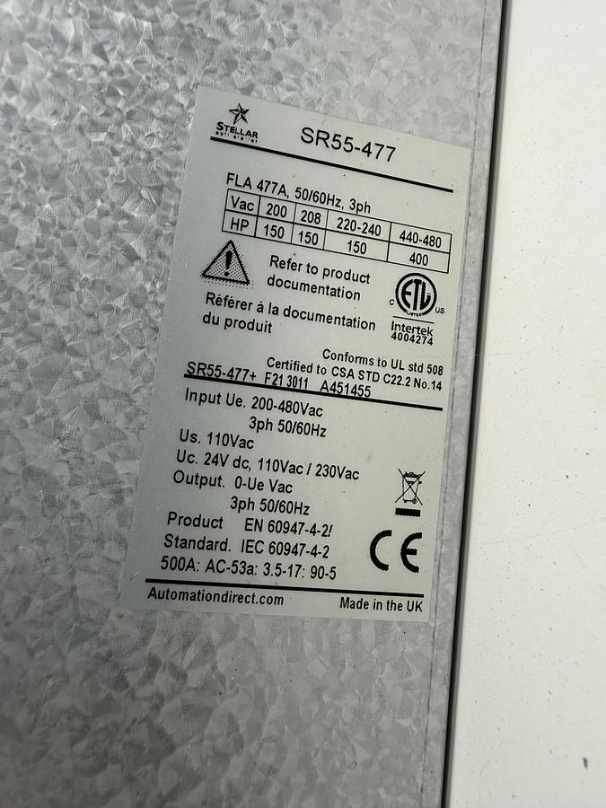 Used 400 HP / Gemini H304 Four Stage CNG Compressor Size 9" x 5" x 3" x 3" x 1.5" x 1.5" SN HSR-006550