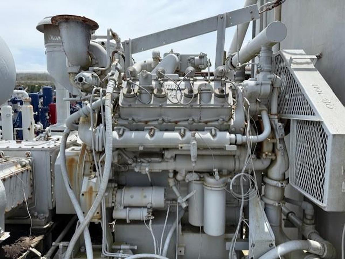 Cat G3408TA SN 6NB04803 / Ariel JGJ-2 SN F-29256 Three Stage Compressor Package Size 9.75” x 6.375” x 3.875” with 84BEH Cooler 