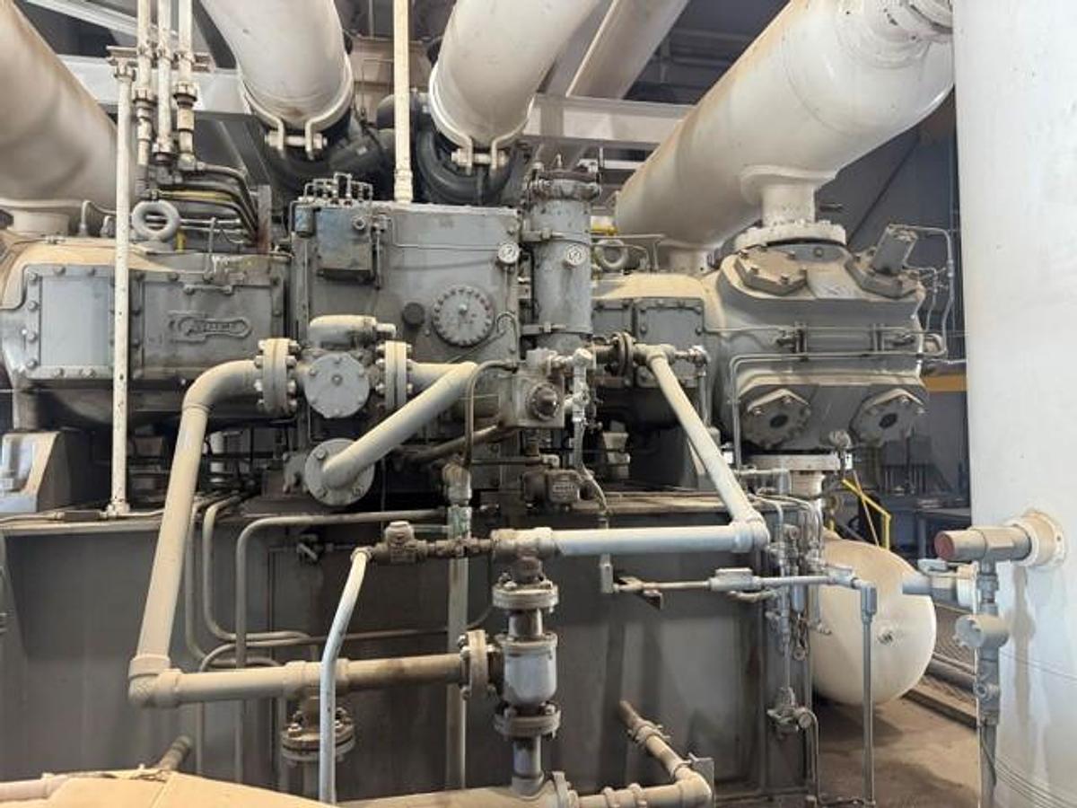 Used CAT G3612 A3 / Ariel JGD-4 Single Stage Compressor Package with (4) 11.375" DL Cylinders SN F-17126