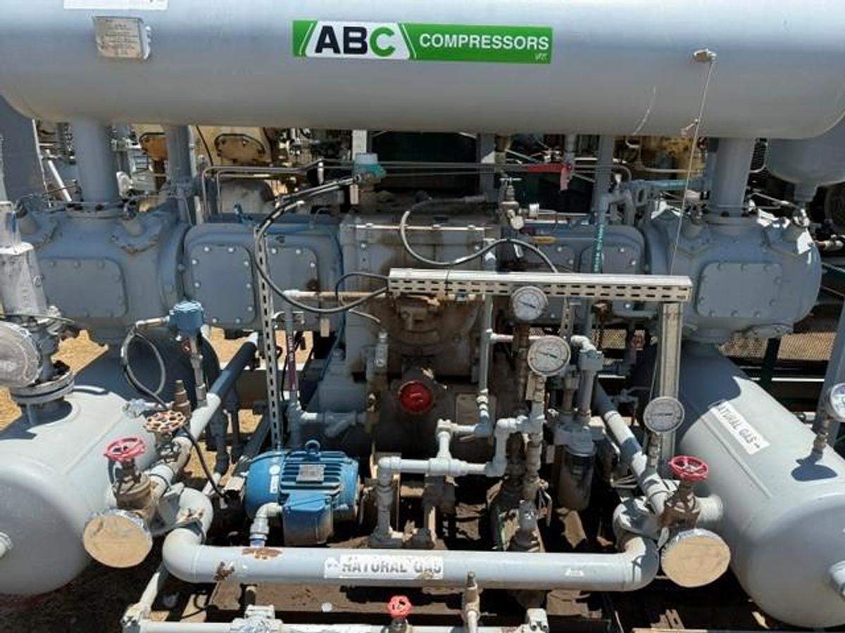 Used 150 HP / ABC 1EHA-2-GT-240 Natural Gas Compressor SN 24998
