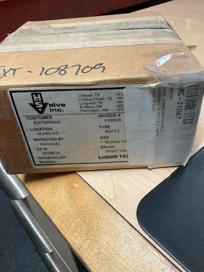 Refurbished Ariel Discharge Valve 10 3/8 to 11 1/2 PN: B2894-AA