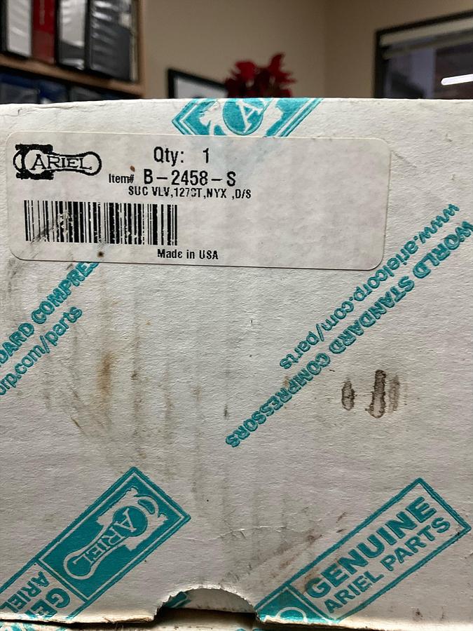 ARIEL SUC VLV,127CT,NYX ,D/S PN: B-2458-S