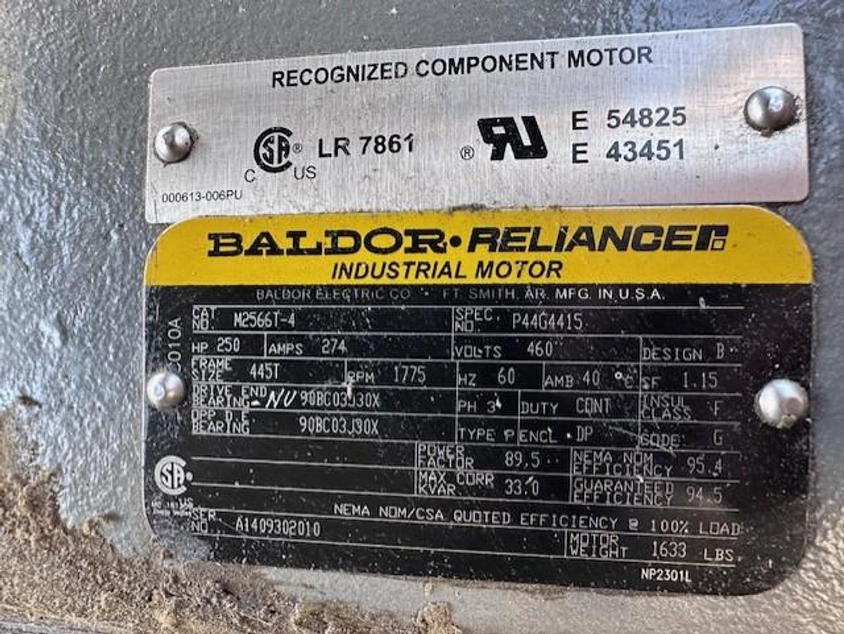 Used Cooper Pennsylvania HOF-2 SN 120840 Cylinder Sizes 18.5” x 10” x 9” stroke / 250 HP unit 